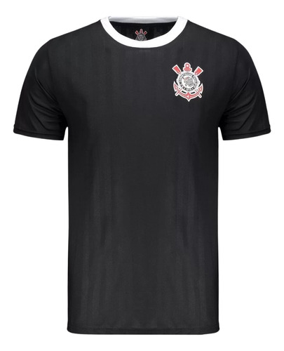 Camiseta Corinthians Jacquard Vertical Masculina