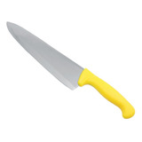Cuchillo Para Chef Acero Inoxidable Profesional 12 Pulgadas Color Amarillo