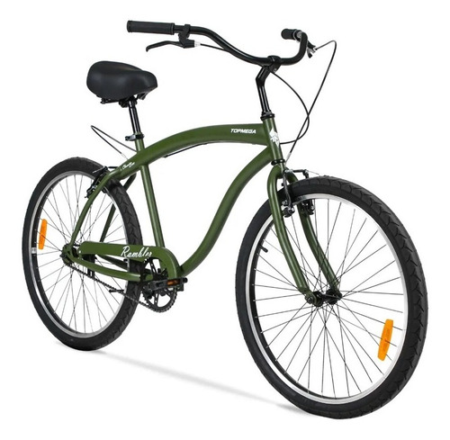 Bicicleta De Paseo Top Mega Rambler R26 Acero 1 Vel Playera