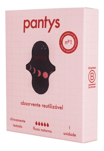 Absorvente Menstrual Lavável Pantys Planetas - Fluxo Noturno