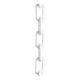 Cadena  Barrera Seguridad De Plástico, Blanco, 1.5''