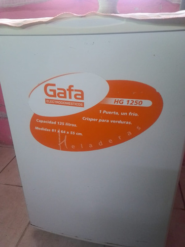 Heladera Gafa Hg1250 Bajo Mesada 125lts