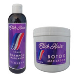 Shampoo Violeta + Mascara Matizadora Violeta Etick Hair