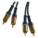 Cable Audio Stereo 2 Rca  2 Rca Mallado Reforzados 3 Metros