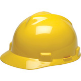 Msa Safety Sales Yellow Polyethylene Cap Style Hard Hat With