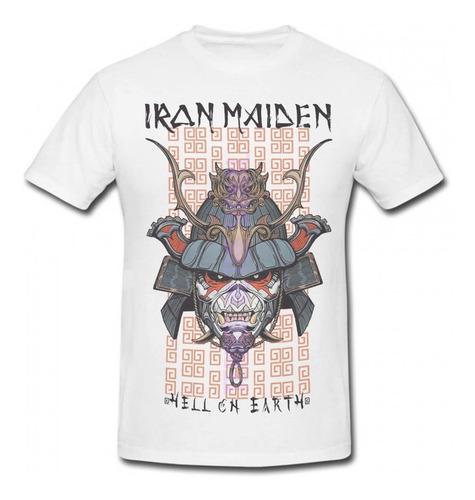 Playera Iron Maiden Hell On Earth Album Senjutsu Samurai 