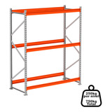 Porta Pallet Cinza Laranja 200x180x60 Paletes Palet 750kg Cor Cinza Com Laranja