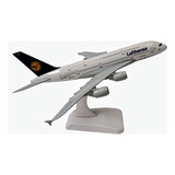 Avión Lufthansa A380/ 18cms Largo / Escala 1:350/metálico. 