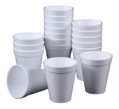 Vasos Plumavit Fiesta, Térmicos Desechable 10oz X 100 Uds