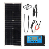 100w Panel Solar 100a Lcd Controller 12v Cargador De Batería