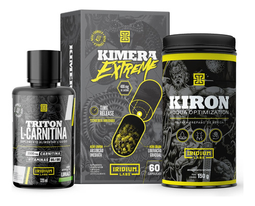 Kit Extreme - Kimera Extreme +kiron Chá + Triton L Carnitina