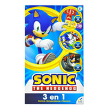Sonic Set 3 En 1 Domino Rompecabezas Y Memoria Novelty