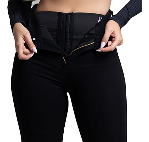 Calça Jeans Cintura Alta Super Lipo Cinta Modeladora 38 A 48