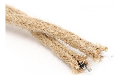 Vintage Hemp Rope Twisted Pair Electrical Cable Di 1