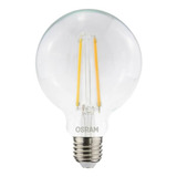 3x 7017384 - Led Globe Filamento Claro 4,5w 6500k - Osram