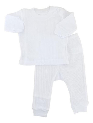 Ropa Termica Wafle Niño Playera + Pantalon Bambi