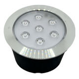 Spot Balizador Led Chão Piso Deck Branco Quente 3000k 7w