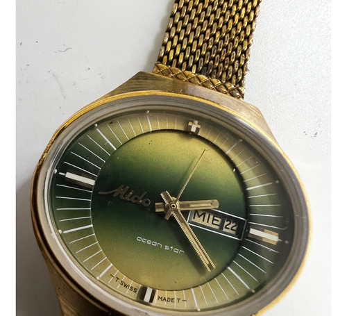 Reloj De Mujer Mido Ocean Star Chapa Acero Antiguo  Vintage