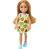 Barbie Muñeca Chelsea Pequeña Con Vestido Y Zapatillas 