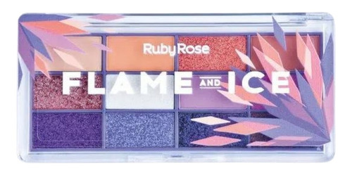 Paleta De Sombras Flame And Ice Ruby Rose Hb-1061