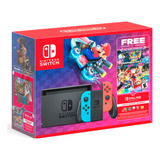 Consola Nintendo Switch V2 + Mario Kart 8 Deluxe Color Negro