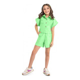 Camisa Juvenil Menina Verão Estilosa Confortável Gloss