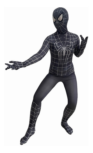 Disfraz De Spider-man Negro Traje De Fiesta De Cosplay