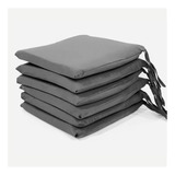 Almohadon Para Sillas Con Funda Desmontable 40x40cm Pack X 4