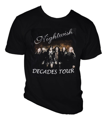 Nightwish Playera Oferta Decades Tour 2018 Rock Bk