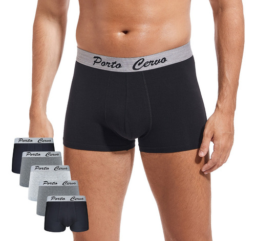 Boxer Corto Hombre Calzoncillos  Algodón/lycra Paquete De 5