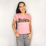 Playera Estampada Manga Corta Juvenil Marca Barbie