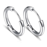 Aros Circulares Unisex Mujer Y Hombre Acero Inoxidable