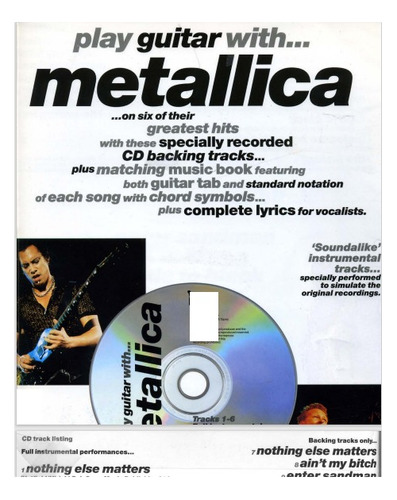 Play Guitar Whit Metallica * 6 Partitura Tablatura Guitarra