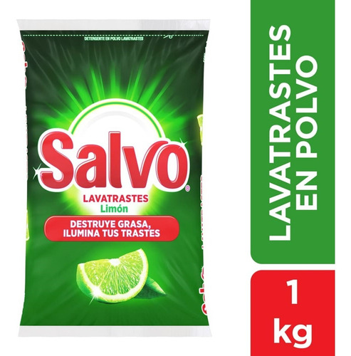 Detergente En Polvo Salvo® Multiusos, Biodegradable, 1 Kg