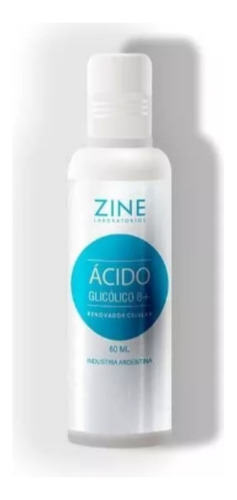 Zine. Acido Glicolico 8% Peeling Exfoliante. 60ml