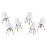 Silla Eames Para Comedor 6 Piezas Desayunador 