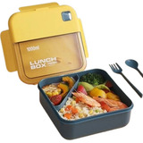 Lonchera Lunch Box Portavianda Contenedor 1000ml Libre Bpa Color Amarillo