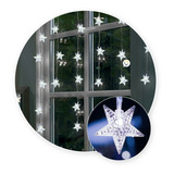 Luces Led Estrellas 3m Cortina Navidad Blanco Ze019b