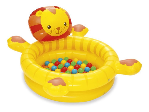 Piscina Inflable De Leon C/ Pelotas Para Niños Bestway 52261