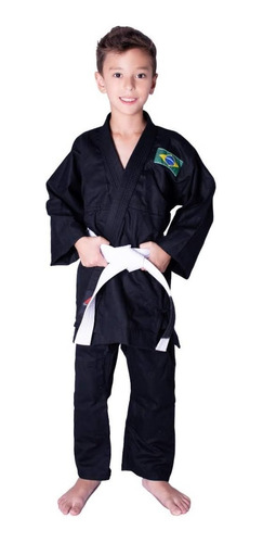 Kimono Infantil Judo Jiu Jitsu  Reforçado Liso+faixa Gratis!