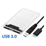 Cofre Disco Duro Sata 2.5 Usb 3.0 Transparente | Almacenamie