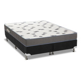 Cama Box Queen: Colchão Espuma Ortobom D33 Light + Base Crc