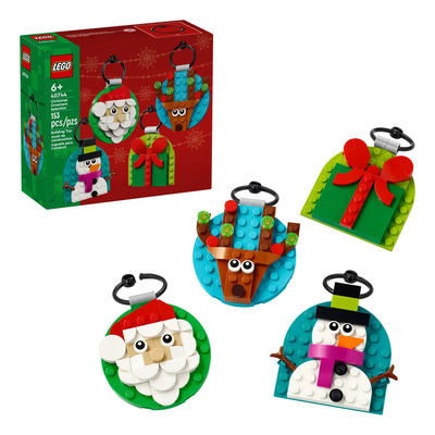 LEGO® Selección de Adornos Navideños 40744; Piezas decorativas para colgar en árbol de Navidad; con figuras de regalo, muñeco de nieve, un reno y Santa; 6+ | Envío gratis