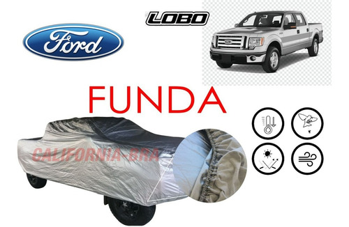 Funda Cubierta Lona Cubre Ford Lobo Doble Cabina 2009-10-13