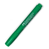 Marcador Faber 56 Fibron Rotulador Al Agua Punta Redonda Color Verde