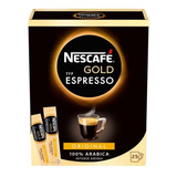 Nescafe Gold Espresso Cafe Instantaneo 25 Varillas