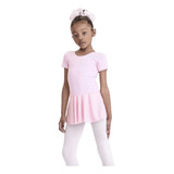 Conjunto Collant Com Saia Meia Manga Infantil - Maria Chica