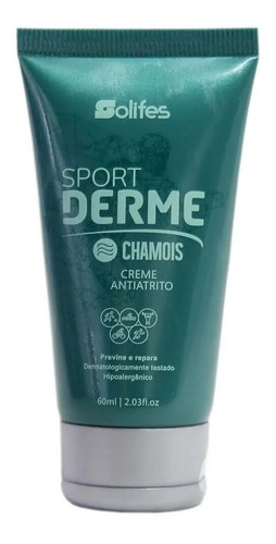 Creme Anti Atrito Solifes 60ml Sport Derme Chamois Atleta
