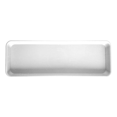 Plato Plastico Rectangular Para Maceta Jardinera Nº 45 Color Blanco | MercadoLibre