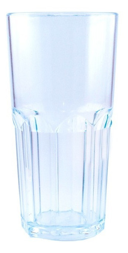 Vaso Facetado Plastico Simil Vidrio Nair Ai 320 Cc. X 16 U.